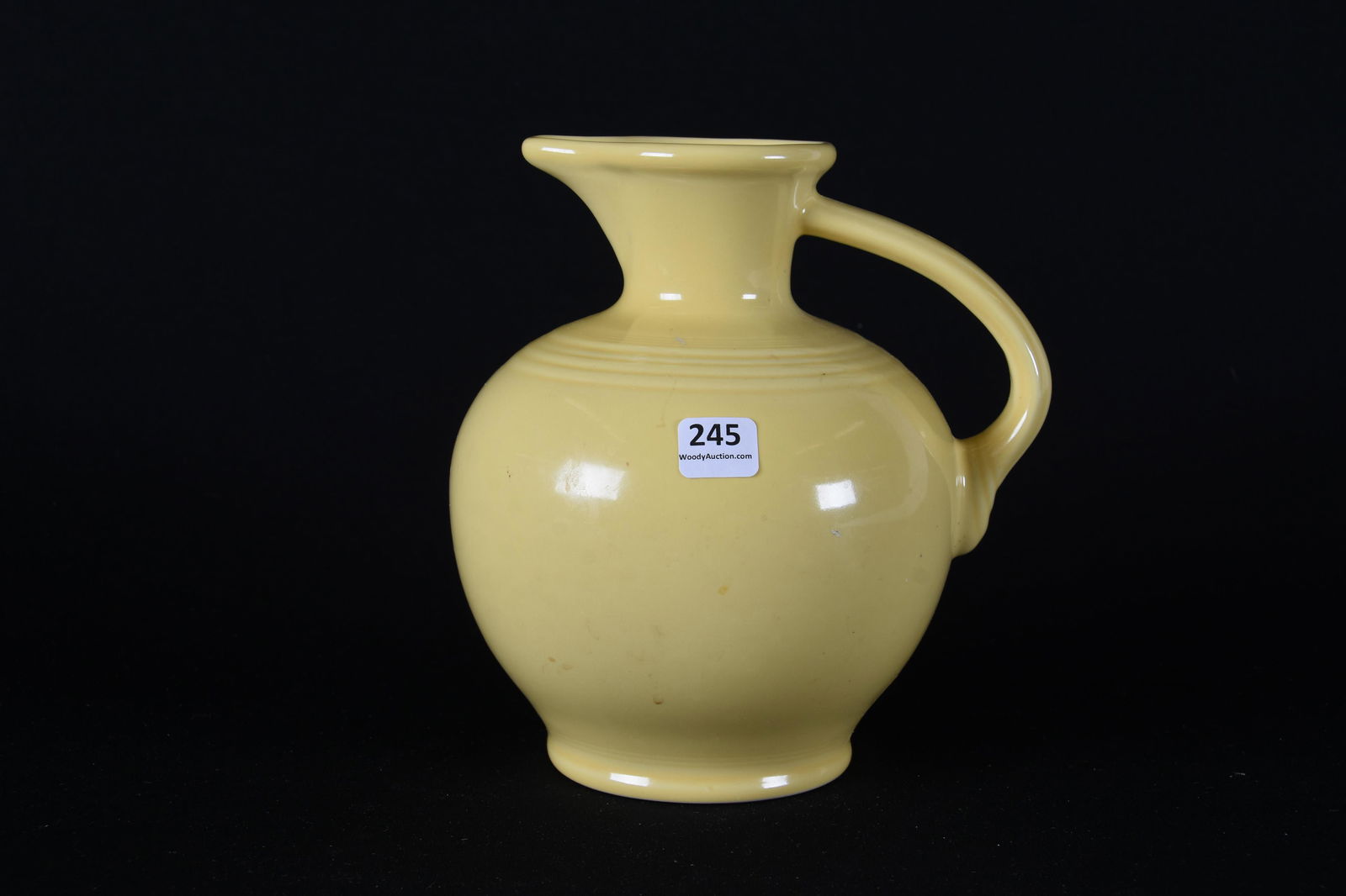 Vintage Fiesta yellow pottery carafe pitcher (1 of 3)