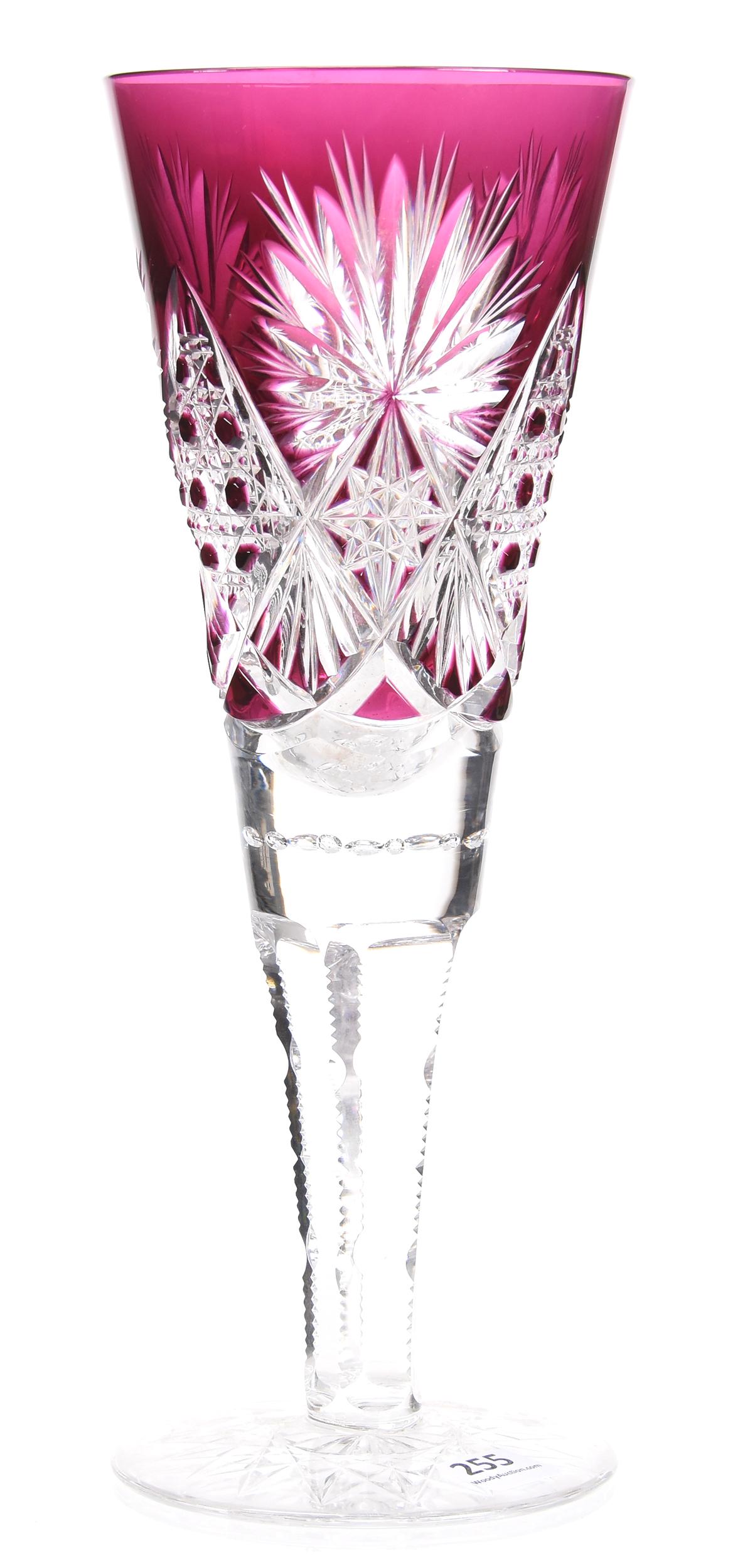 Vase by Val St. Lambert, BPCG, Amethyst to Clear (1 of 3)