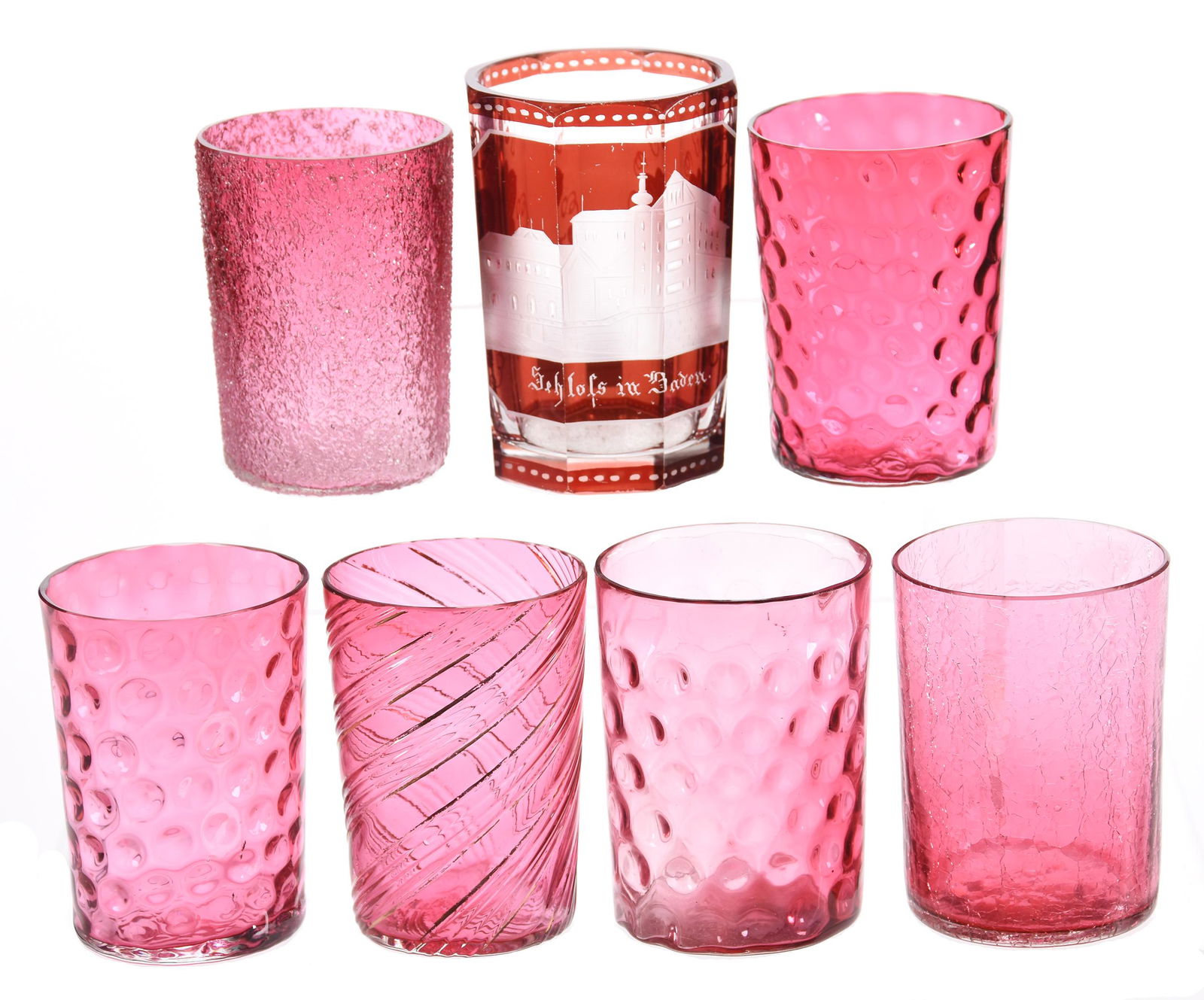 (7) Tumblers, cranberry & (1) ruby flash (1 of 4)