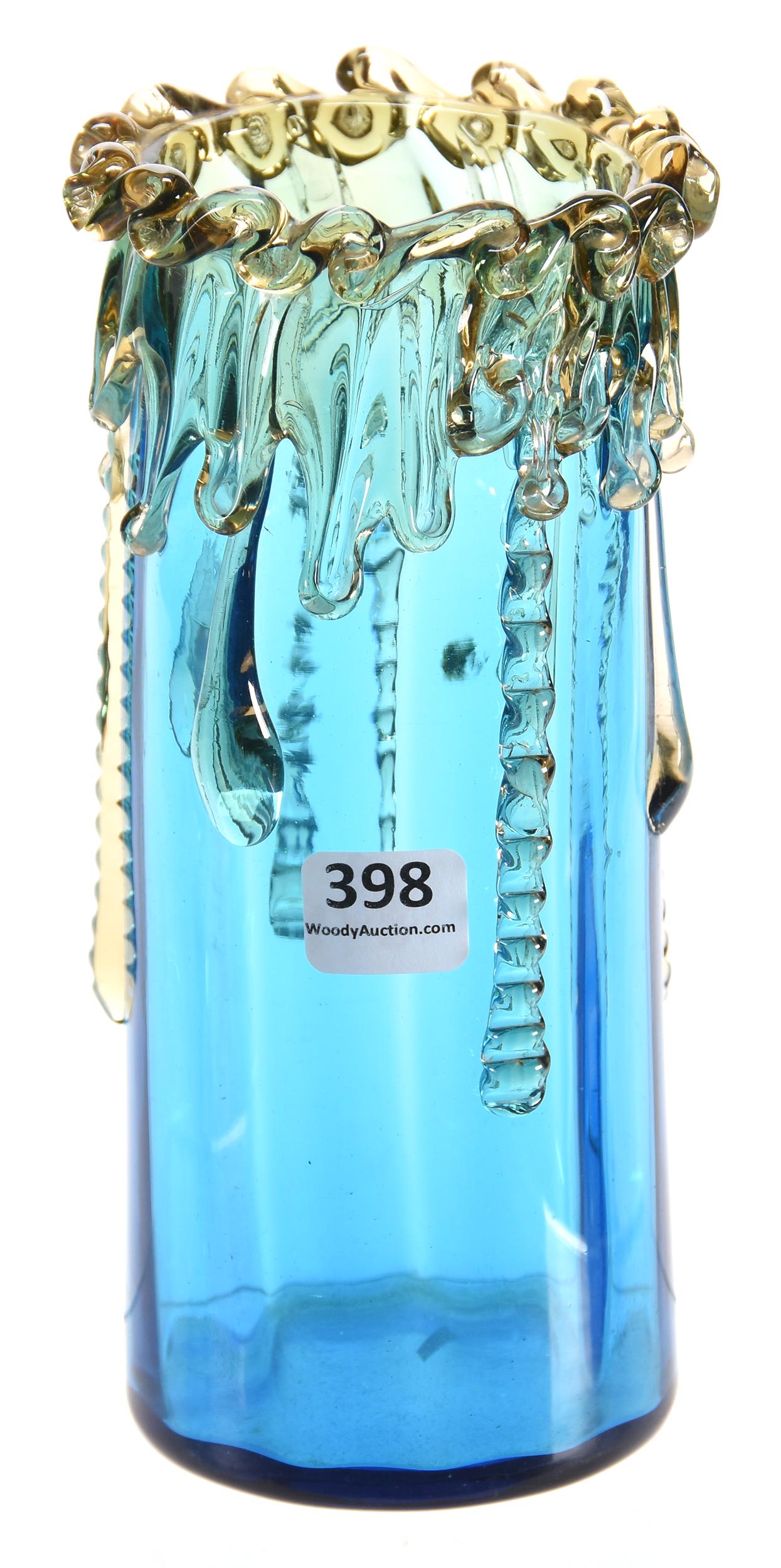 Vase by Moser - cylinder shape, sapphire blue (1 of 4)