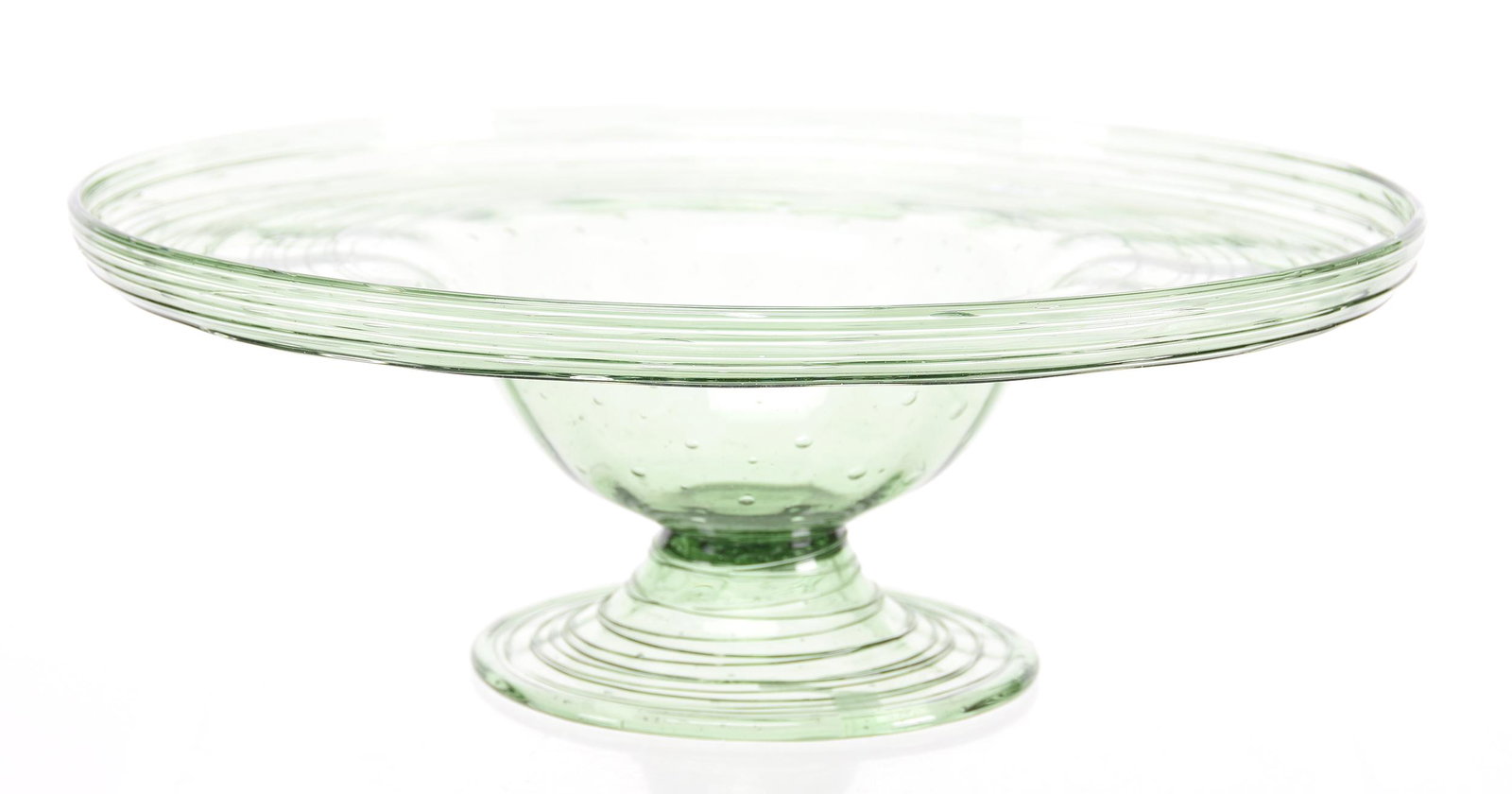 Center bowl, signed Steuben (fleur-de-lis mark) (1 of 2)