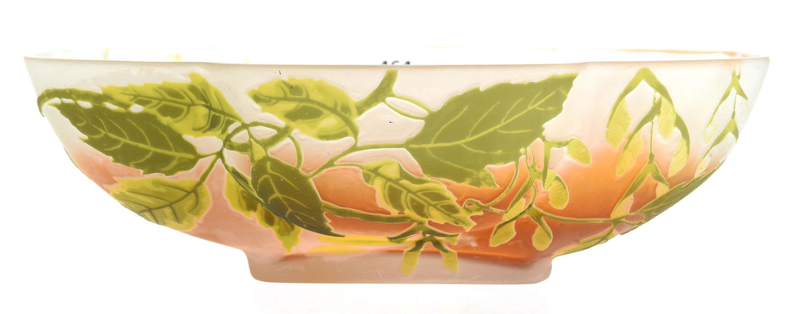 Oblong bowl, signed Galle French cameo (1 of 4)