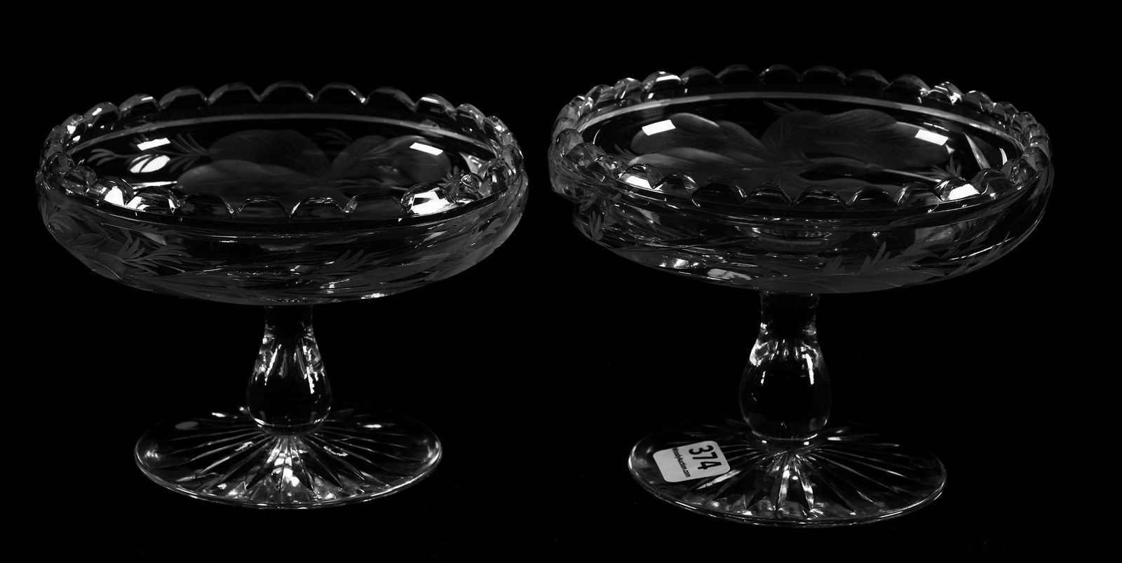 (2) Compotes, ABCG Signed Hawkes Gravic Iris Pattern Dec 21, 2019