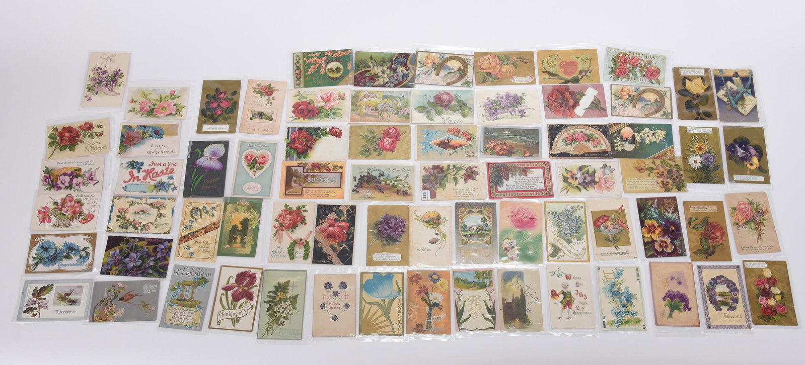 Vintage postcards, large assortment: Vintage postcards, large assortment; Over (65) items - see photos for details ; Hopper Collection, Kansas