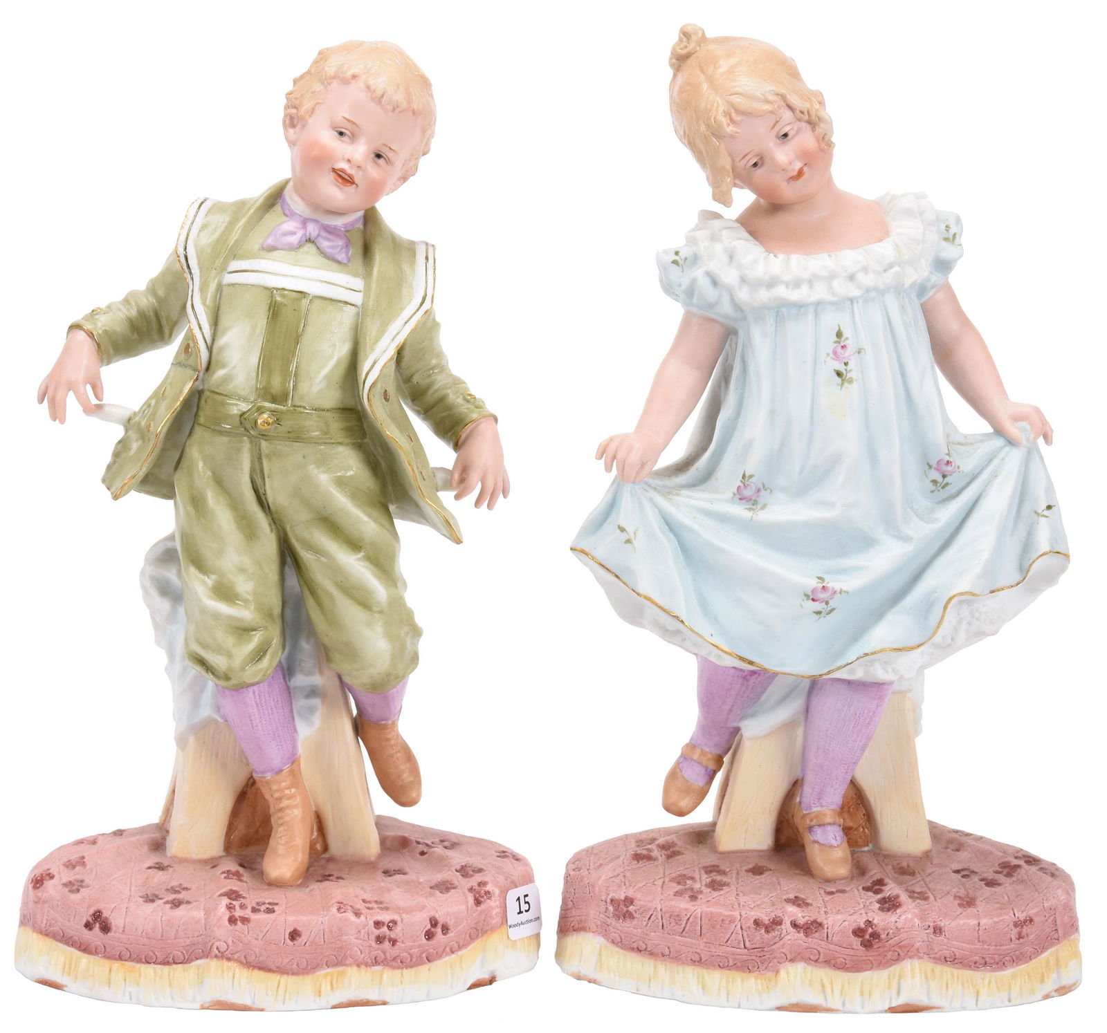 Pair Heubach Bisque Figurines, Both Marked Feb 15, 2020 Woody