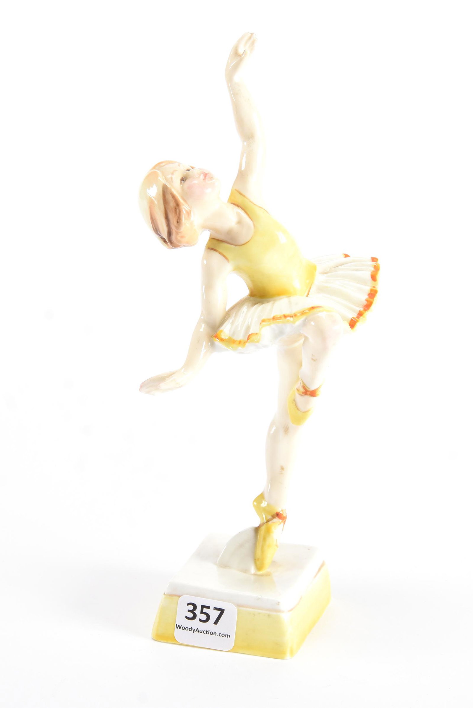 Figurine Marked Royal Worcester: Figurine Marked Royal Worcester, 8.25", Titled "Tuesday's Child Is Full Of Grace"; Private Collection, NJ