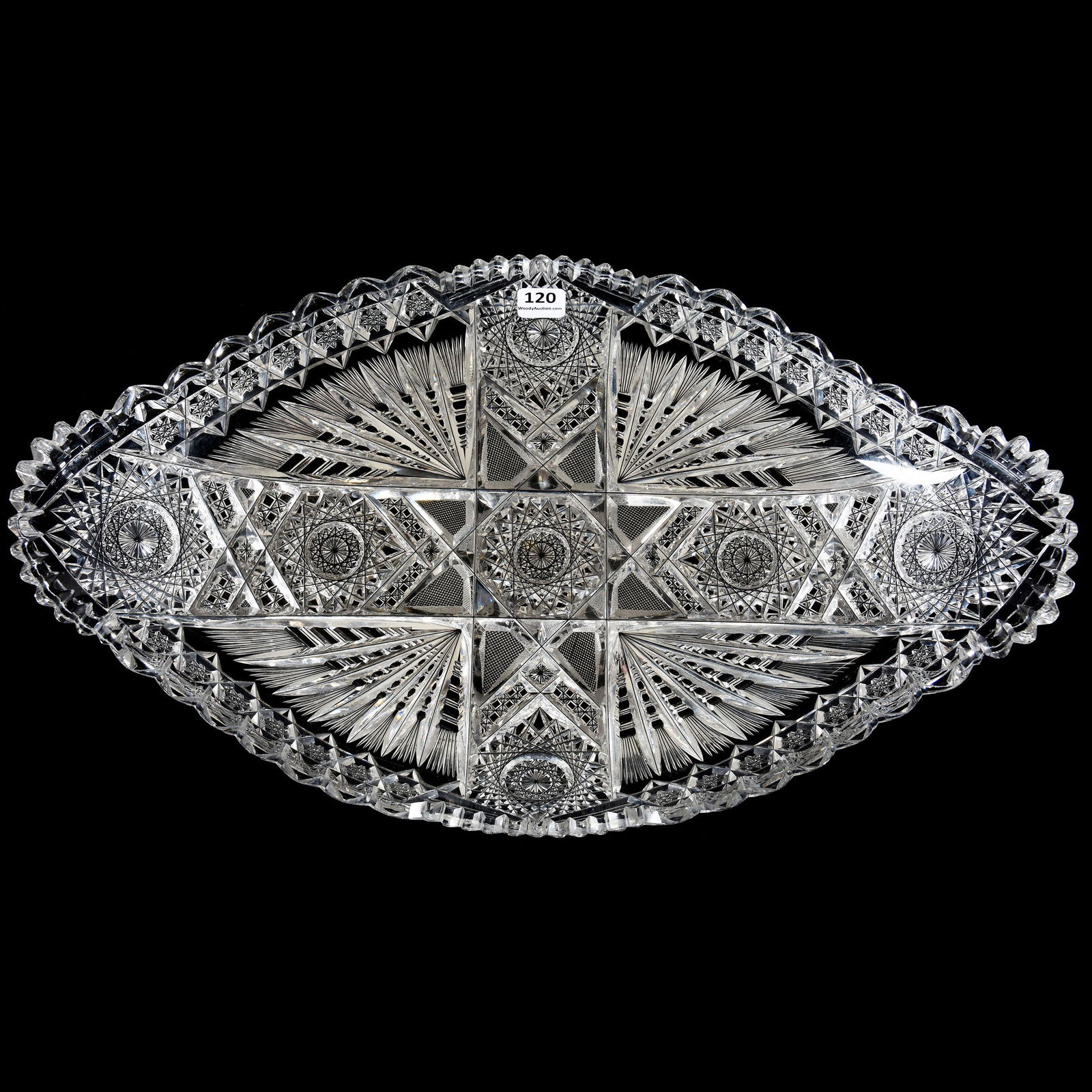 Ice Cream Tray, ABCG, Signed J. Hoare, Cut #807: Ice Cream Tray, ABCG, Signed J. Hoare, Cut #807, 18" X 10.25", One Small Nick On Top Of One Tooth, Exactly As Featured In Teal J. Hoare Catalog Reprint, Page 34, Steve Owlett Collection, PA