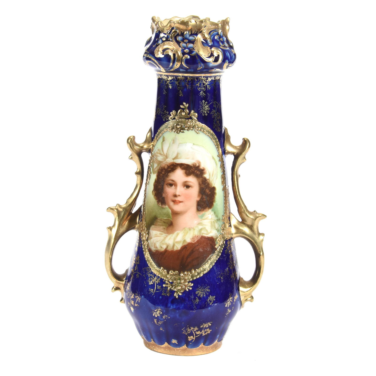 Vase Marked Royal Vienna, Cobalt Blue, Two Handles Apr 11, 2020