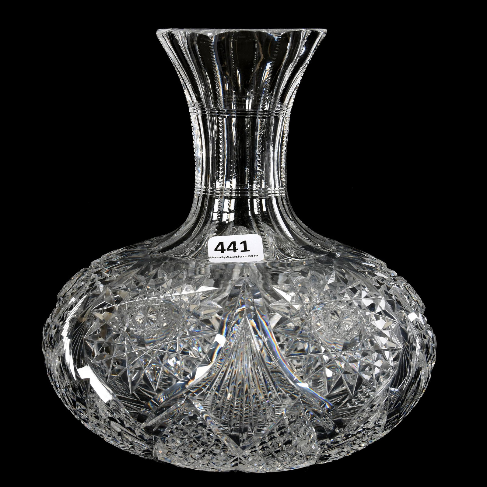 Water Carafe, ABCG, Essex Pattern by Dorflinger: Water Carafe, ABCG, Essex Pattern by Dorflinger, 7", Mike & Mary Ann Callahan, OK