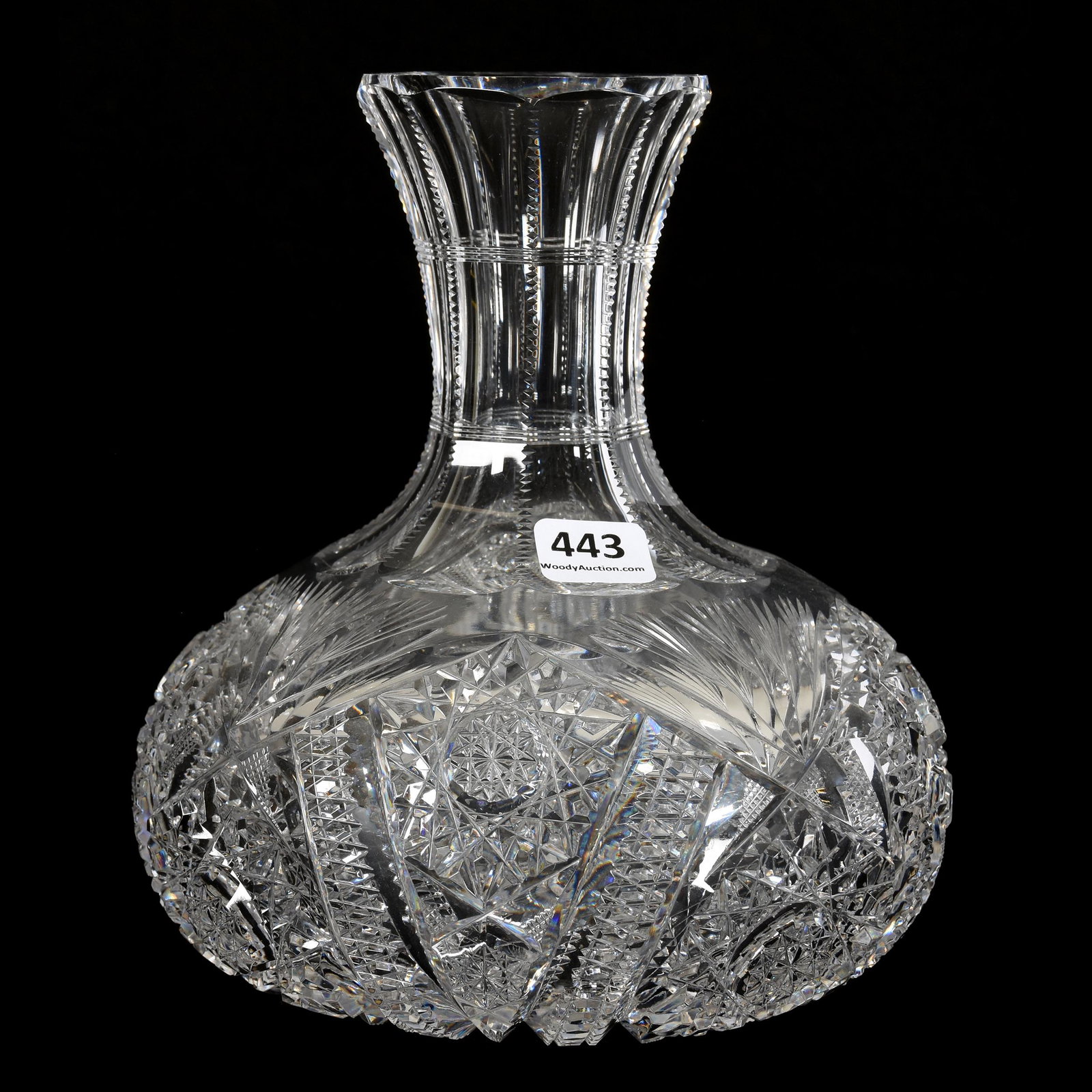Water Carafe, ABCG, Columbia Pattern by Blackmer: Water Carafe, ABCG, Columbia Pattern by Blackmer, 7.25", Mike & Mary Ann Callahan, OK