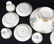 Thirteen Piece Hand Painted Punch & Dessert Set - 6