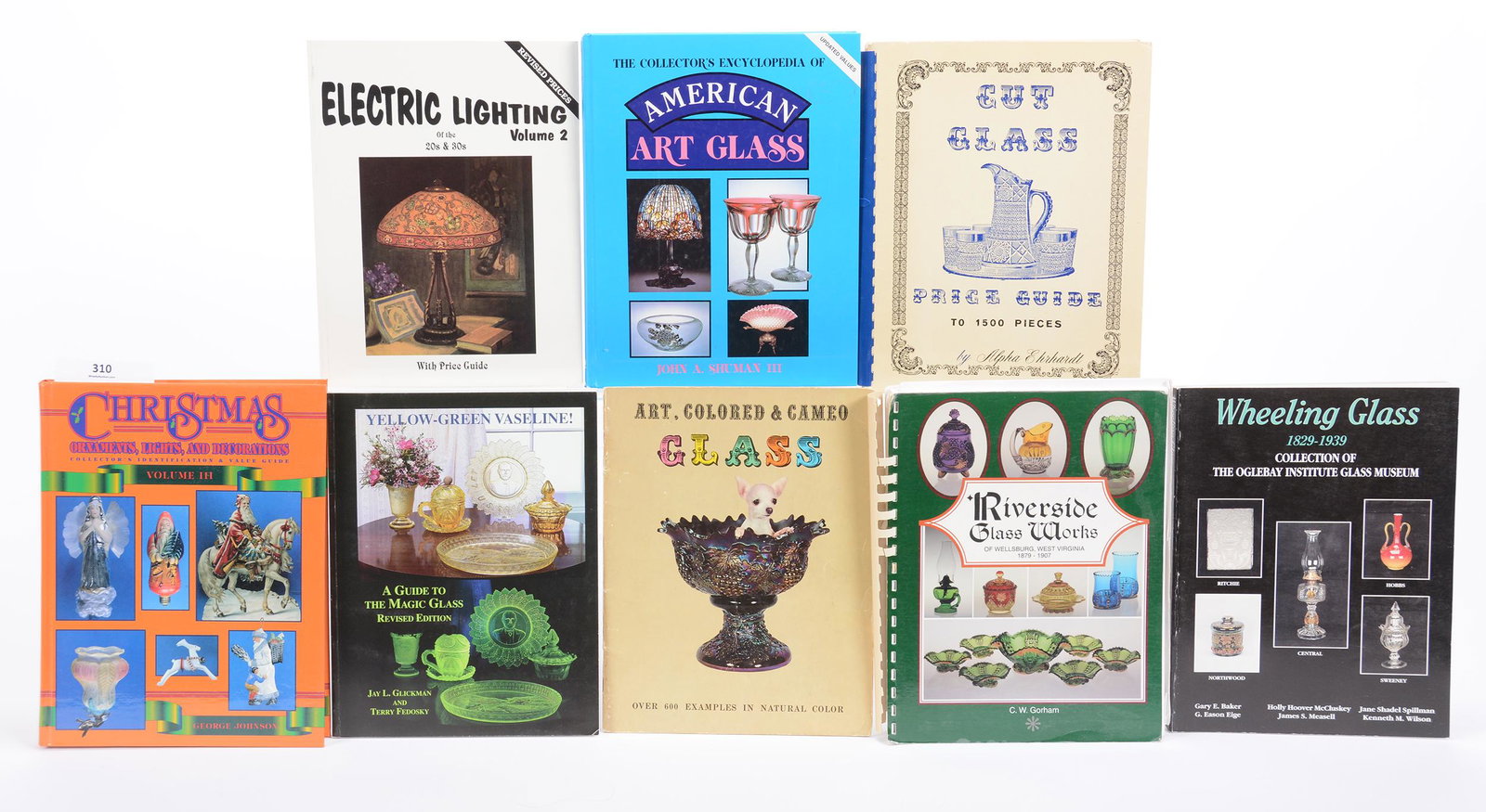 (7) Publications About Glassware & More: (7) Publications about Glassware and More Including: (1) Christmas Ornaments, Lights and Decorations, Volume III by George Johnson, 1997; (1) Yellow-Green Vaseline! a Guide to the Magic Glass, Revised