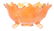 Carnival Glass Fruit Bowl, Marigold Orange Tree