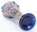 Carnival Glass Vase, April Showers by Fenton, Blue - 3