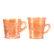 (2) Carnival Glass Mugs, Marigold