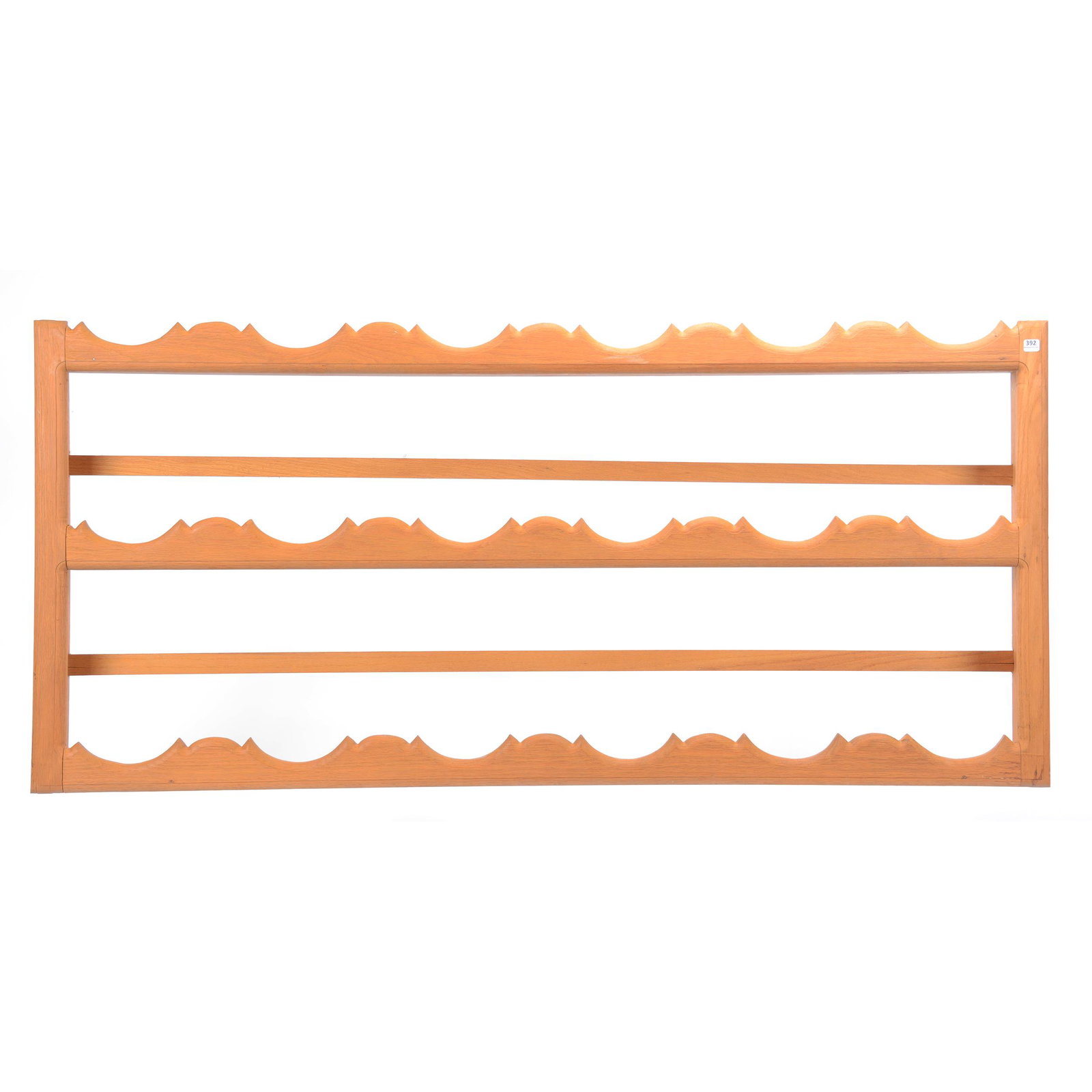 Wooden Plate Rack, Three Shelves: Wooden Plate Rack, Three Shelves, 27" X 58", Bob Albin, KS