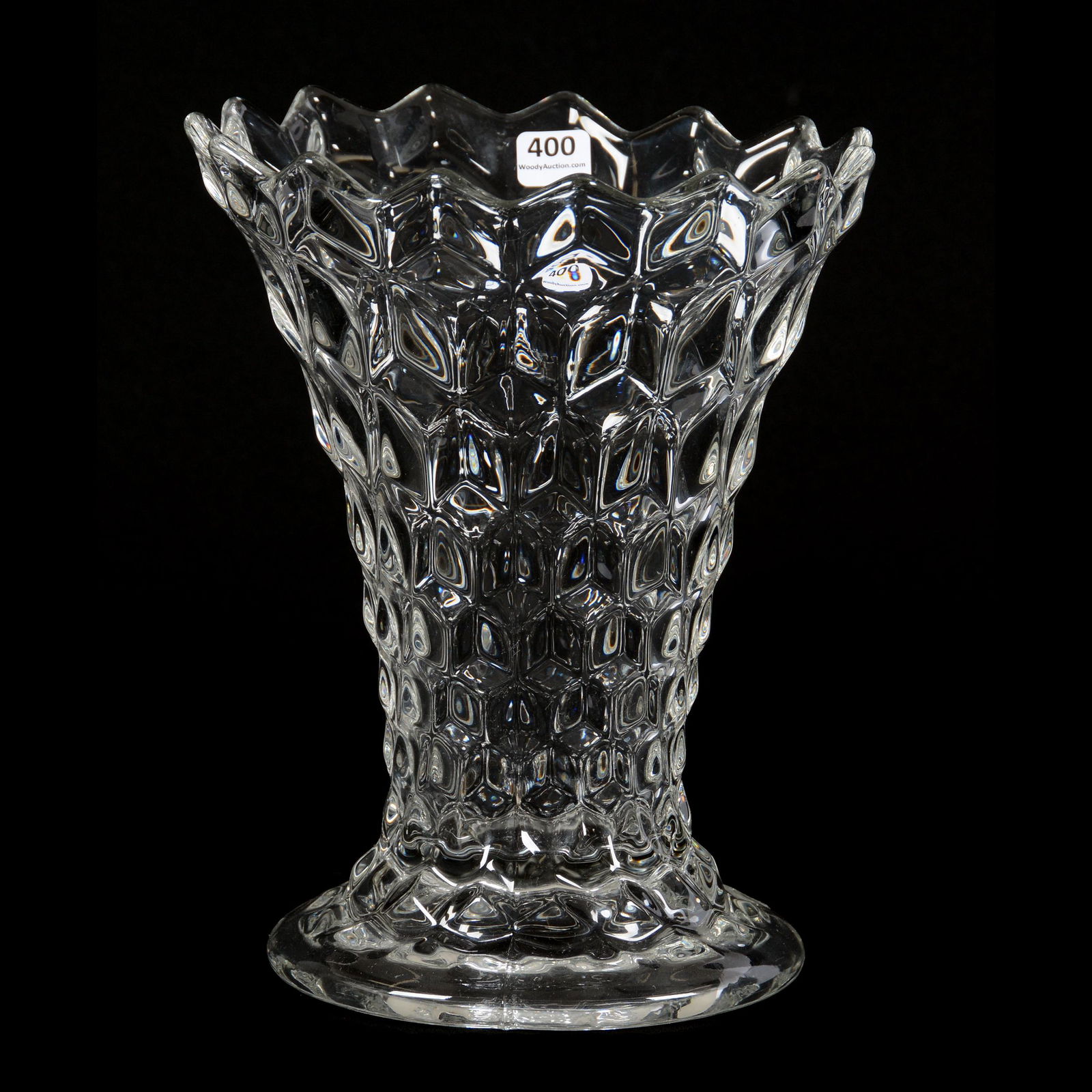 Vase, Clear Fostoria American Pattern Jul 25, 2020 Woody Auction LLC in KS