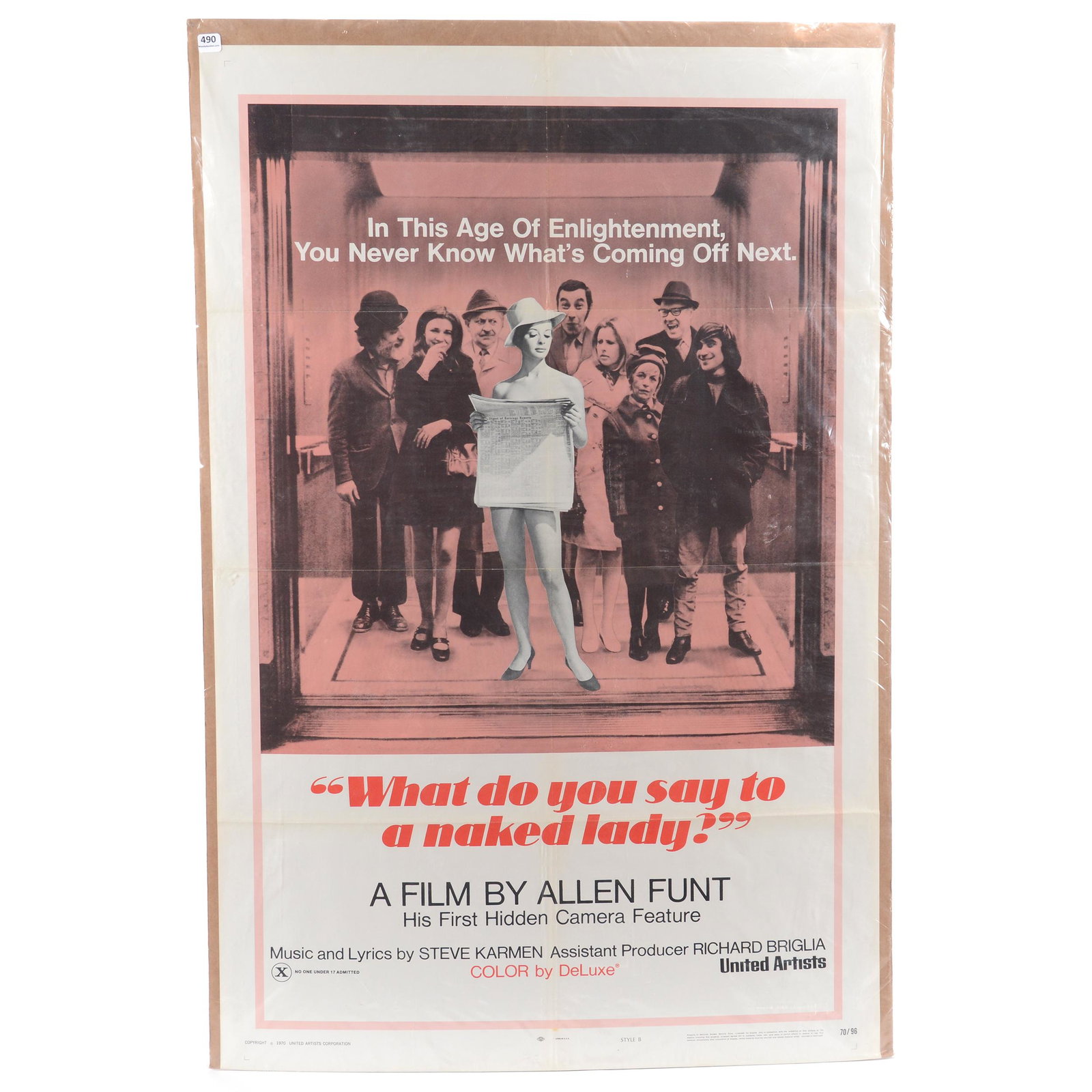 1970 Movie Poster "What Do You Say to a Naked Lady?": Vintage 1970 Movie Poster "What Do You Say to a Naked Lady?", 41" X 27", An Original Movie Poster Meant Only for Display in Theaters, Never Printed in Large Quantities, Prior to 1985 All Real Movie Po