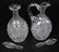 Pair Decanters, American Brilliant Cut Glass - 2