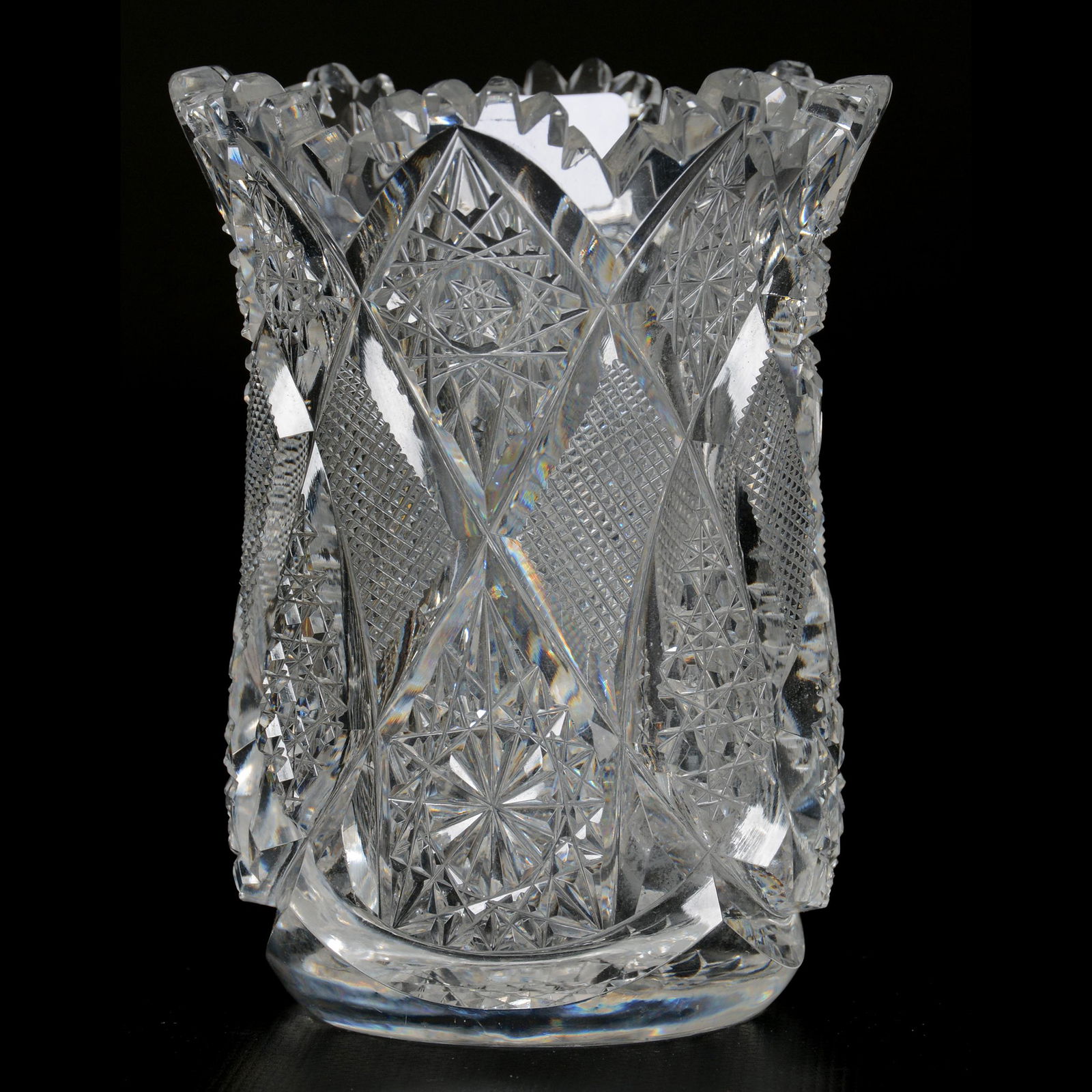 Spooner, ABCG, Sherwood Pattern by Unger Bros: Spooner, ABCG, Sherwood Pattern by Unger Bros, 4.75", Exactly as Featured in Unger Brothers Catalog Reprint, Hobstar Base, Very Heavy Blank, The William Buschling Collection