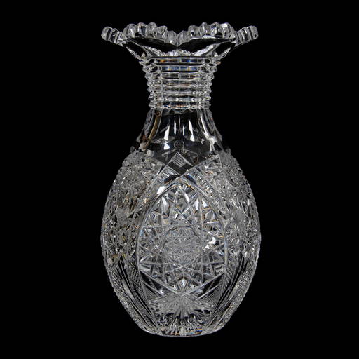 Bowling Pin Vase, American Brilliant Cut Glass Sep 11, 2020 Woody