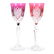 (2) Wine Stems, BPCG, Color Cut to Clear