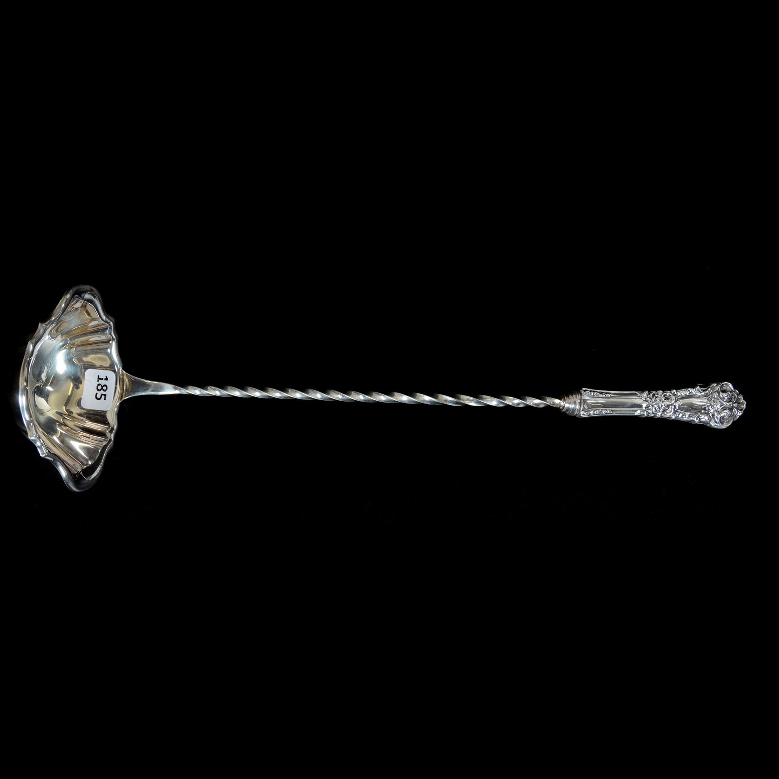 Sterling Punch Ladle by Reed & Barton: Sterling Punch Ladle by Reed & Barton, 15.75", French Renaissance Pattern, Selling with Original Reed & Barton Box with Label, Total Weight of 205 Grams, Private Collection