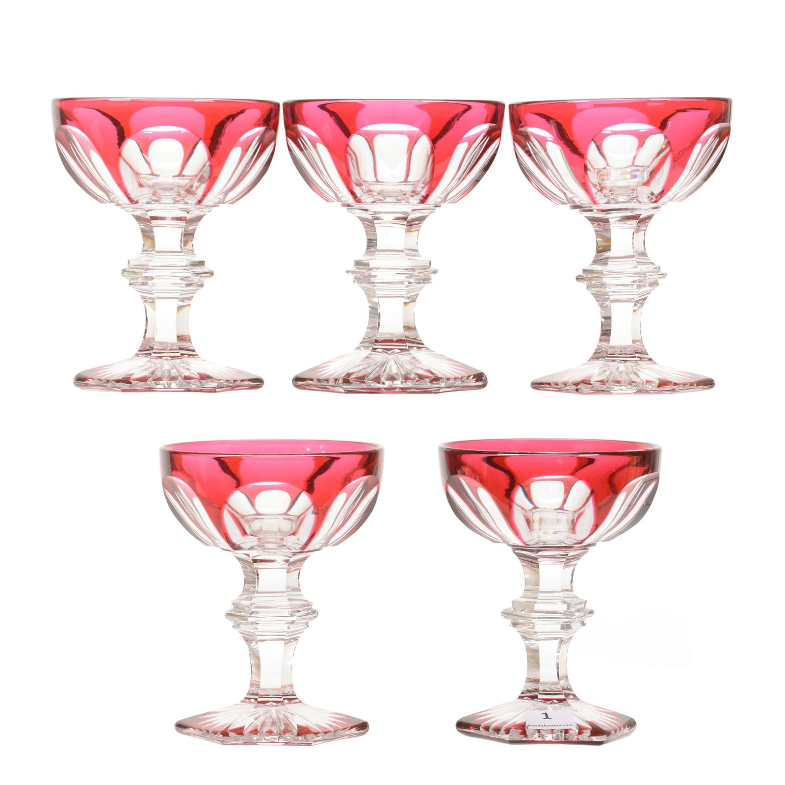 (5) Champagnes, Cranberry to Clear, Brilliant Period (1 of 3)