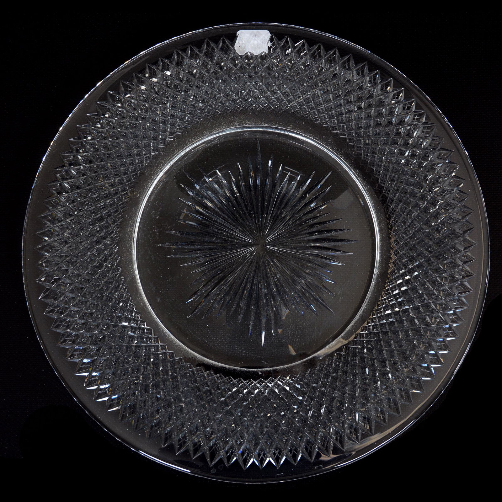 Cheese/Cracker Server, American Brilliant Cut Glass (1 of 2)
