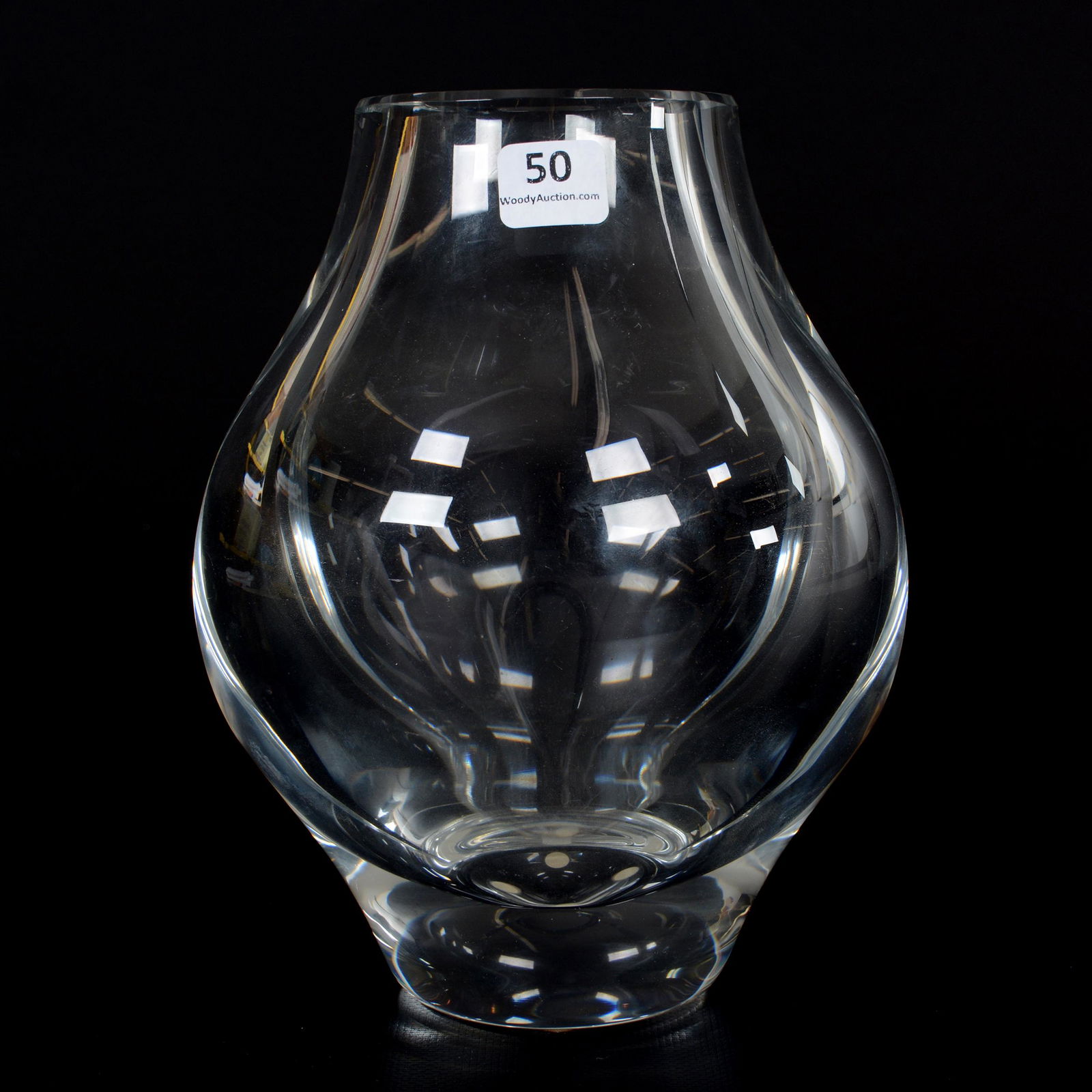 Vase Marked St. Louis, Clear Crystal (1 of 3)