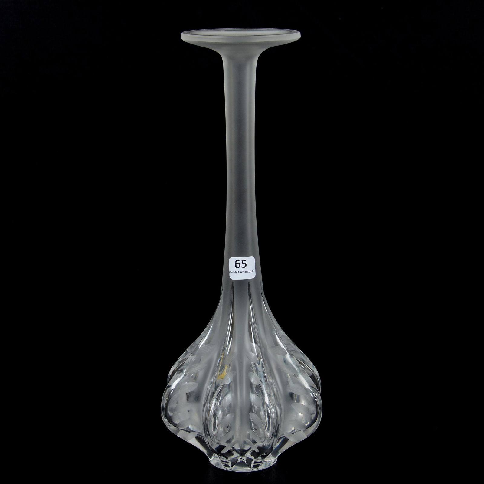 Vase Signed Lalique France, Claude Pattern (1 of 3)