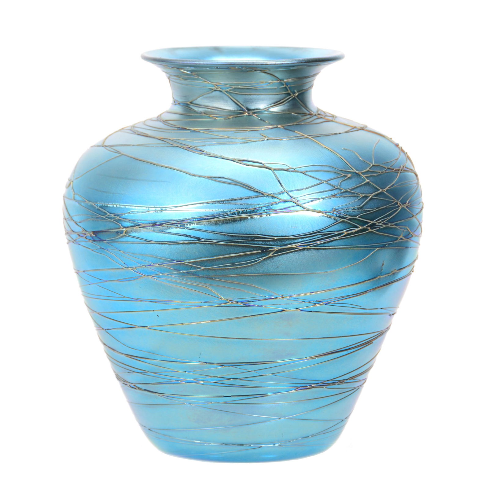 Vase Signed "Durand 2410" Art Glass (1 of 3)
