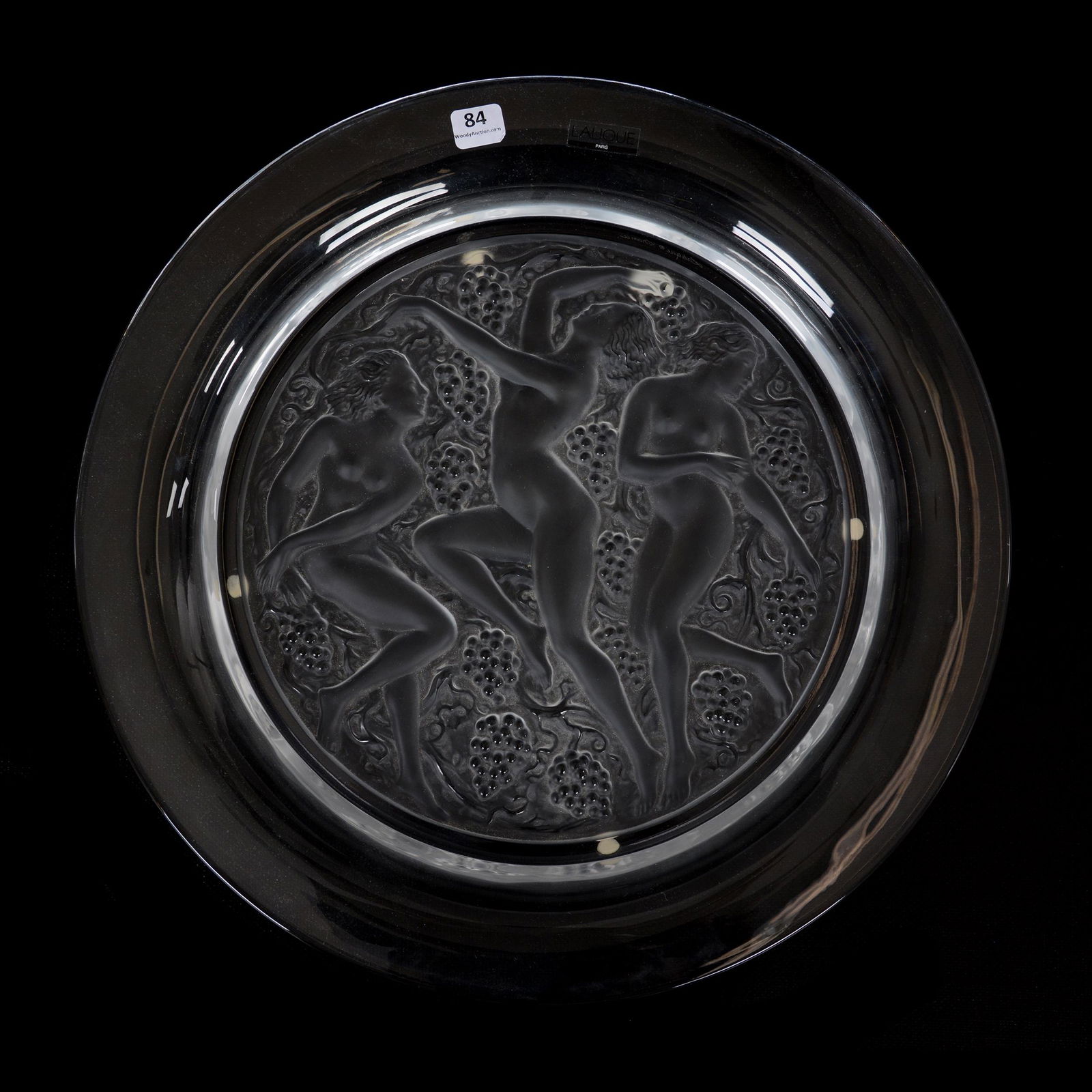 Charger Signed Lalique France, Coupe Plate Cote D'or (1 of 4)