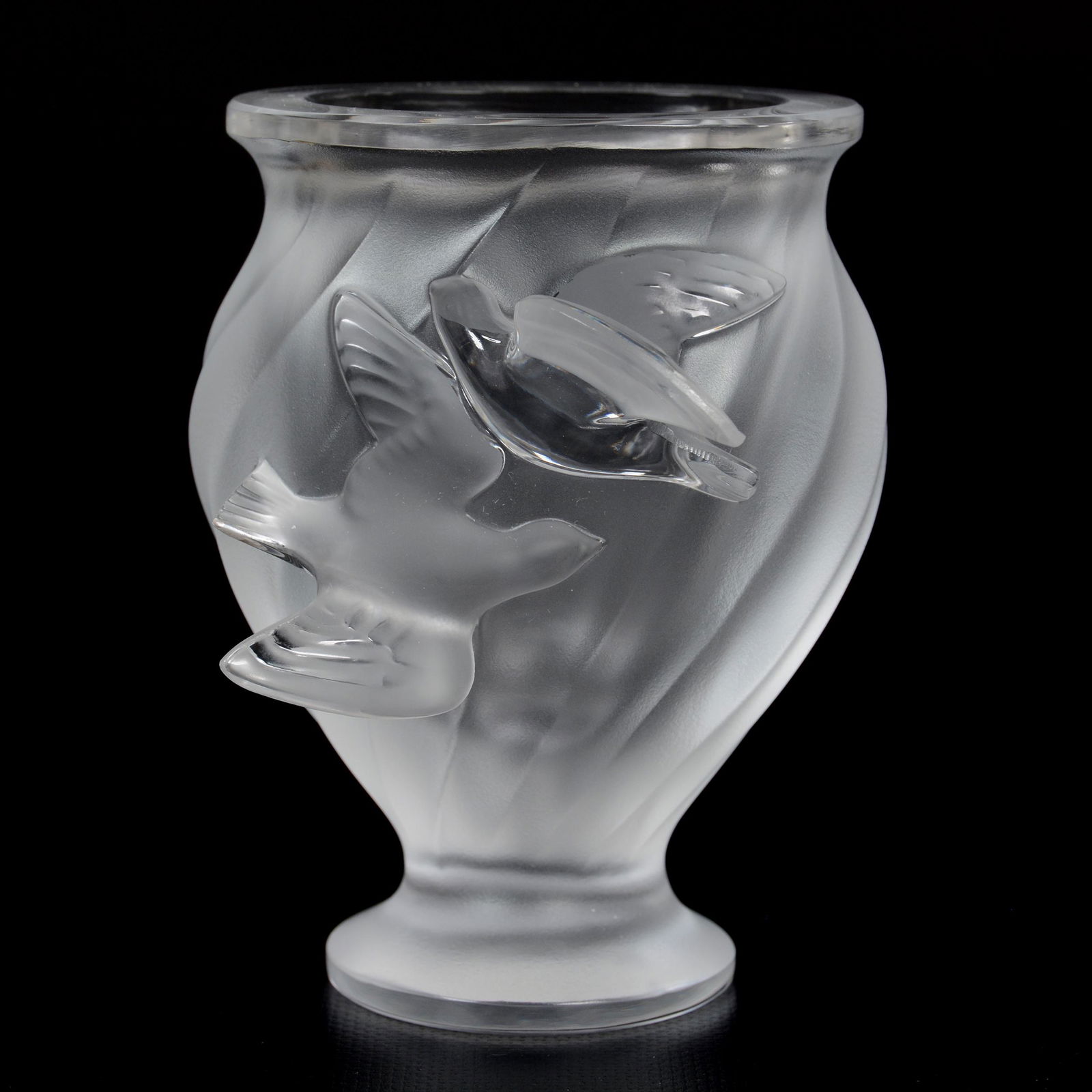 Vase Signed Lalique France, Rosine Pattern (1 of 3)