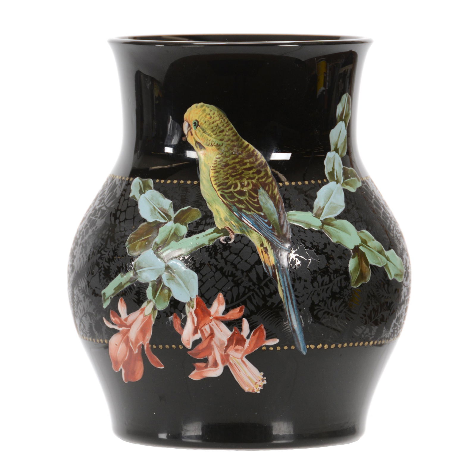 Vase, Black Amethyst Art Glass (1 of 3)