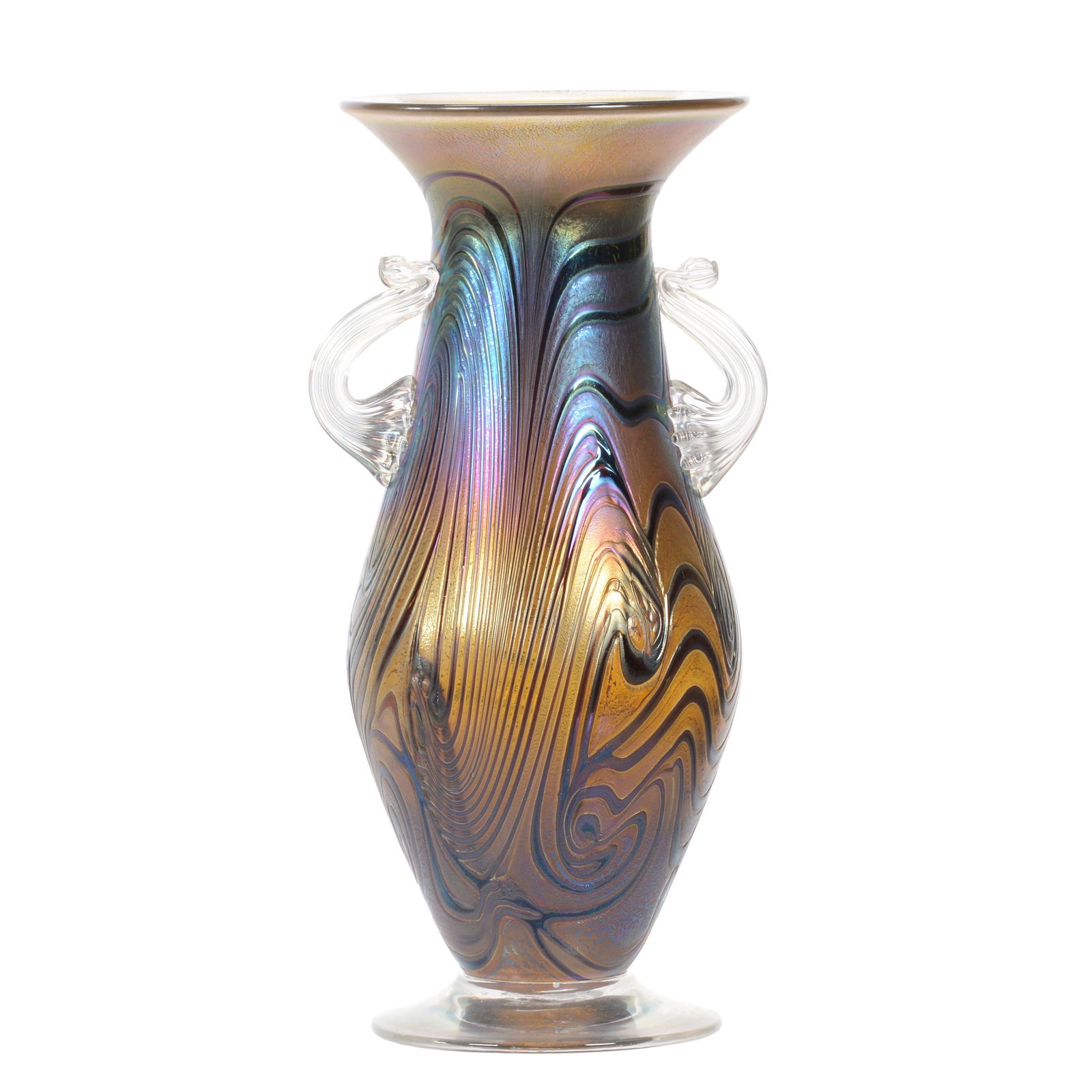 Vase, Contemporary Iridescent Art Glass (1 of 3)