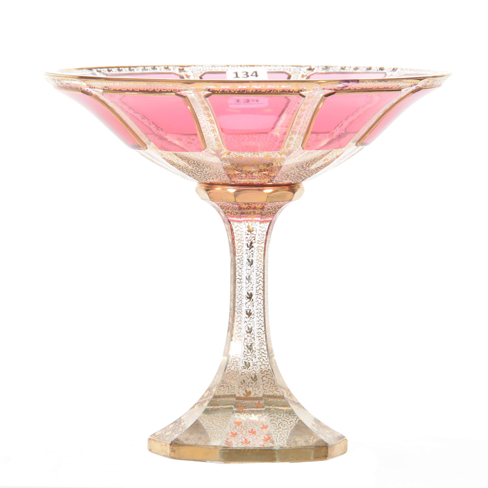 Compote, Moser Cabochon Art Glass (1 of 3)