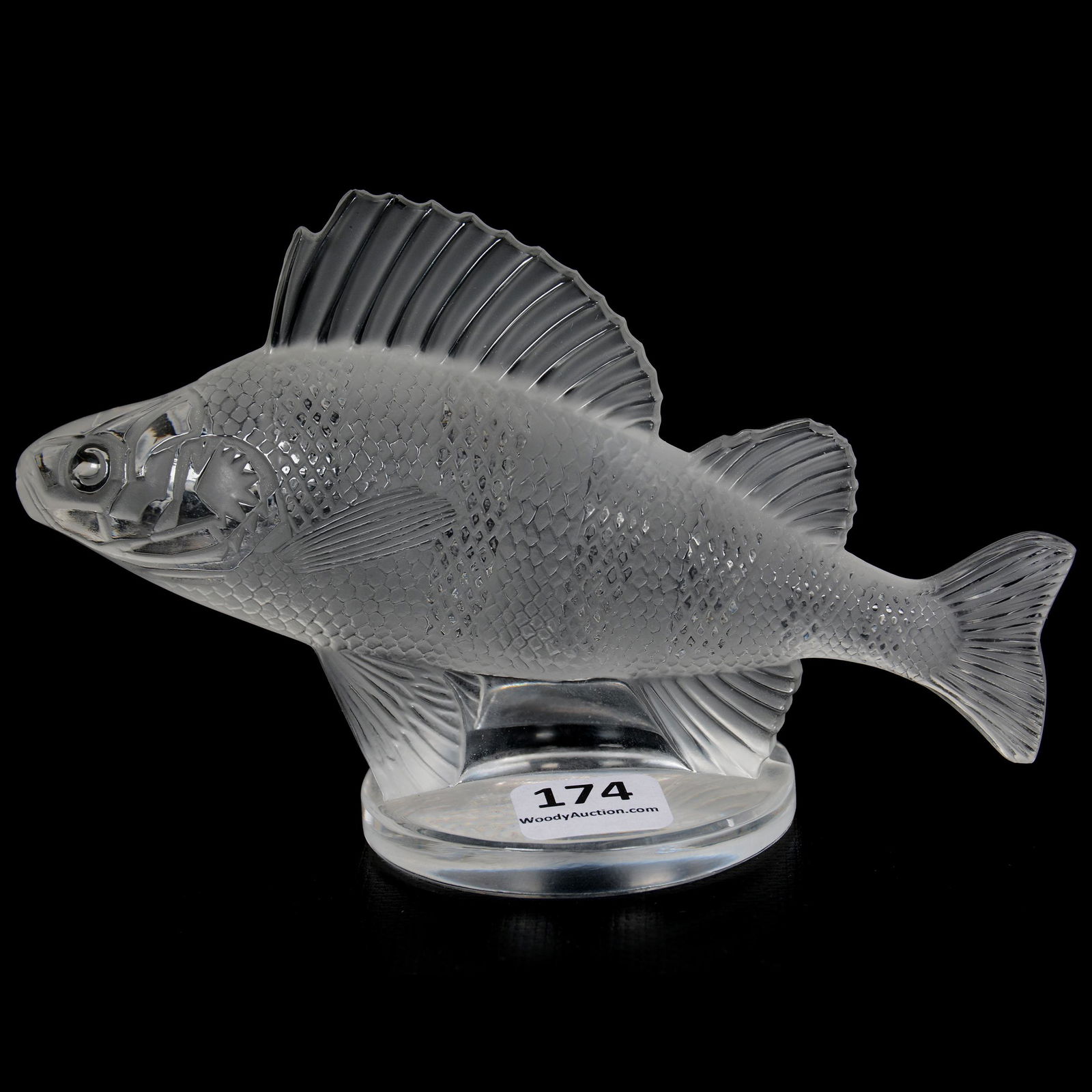 Paper Weight Signed Lalique France, Perche Poisson (1 of 3)
