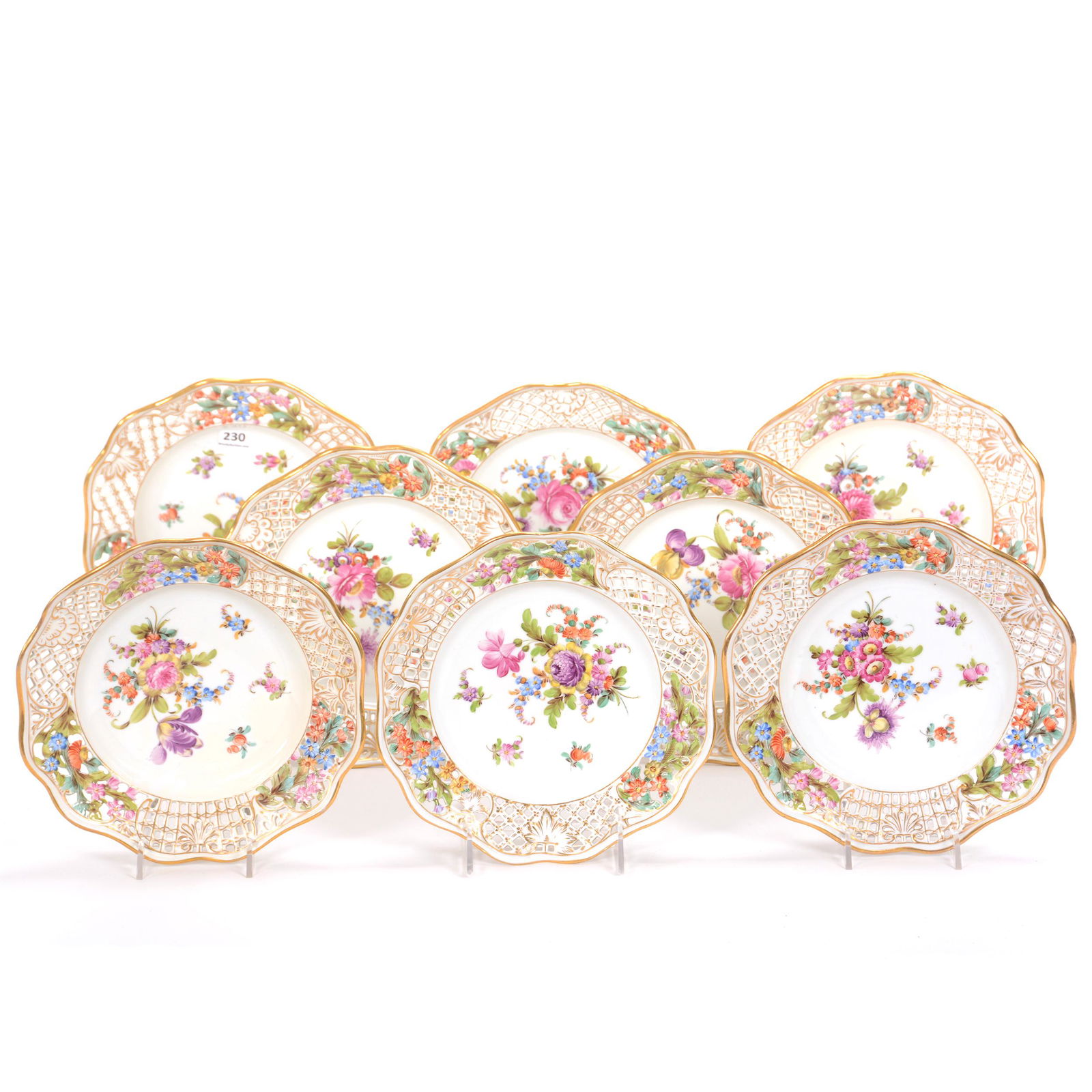 (8) Plates Marked Dresden (1 of 5)