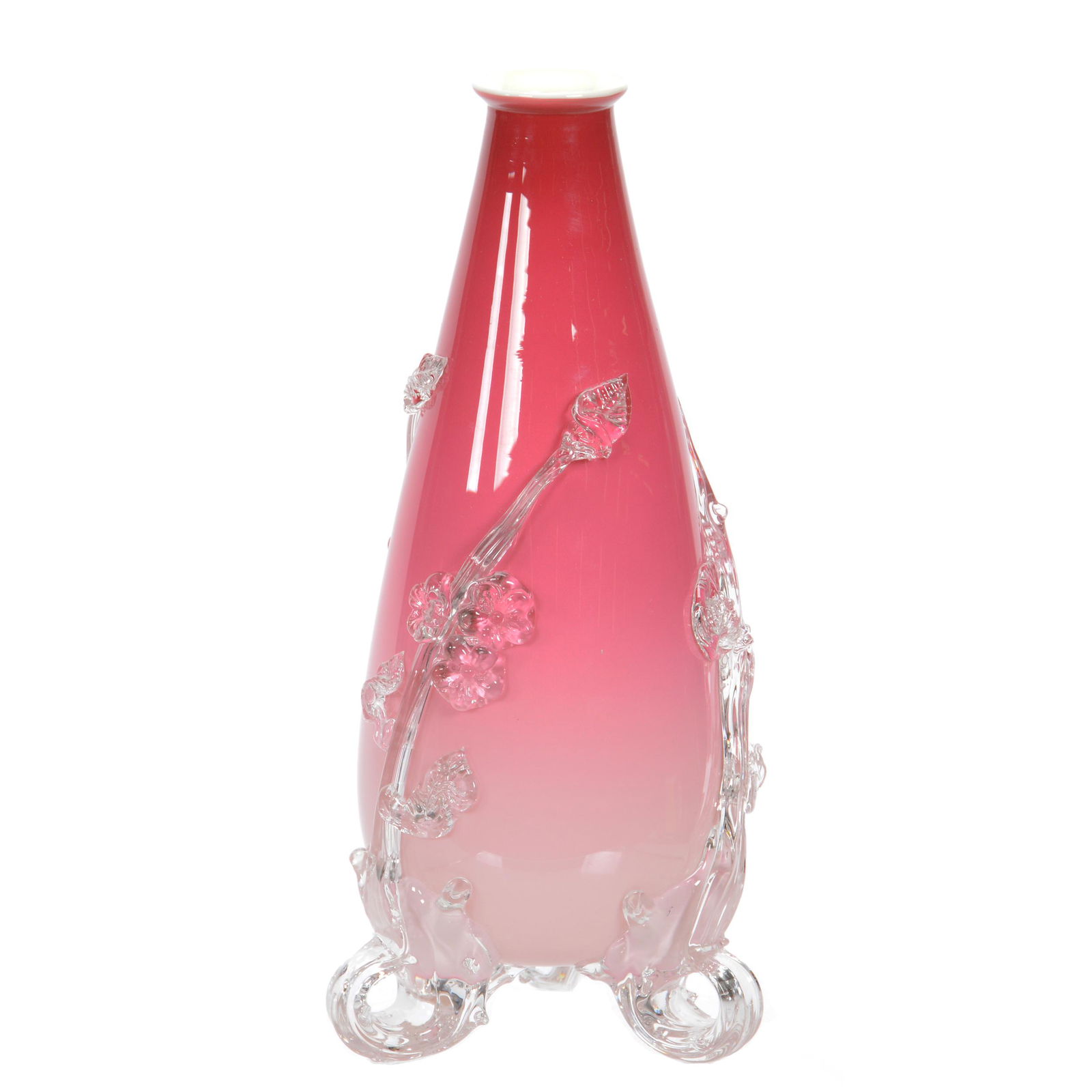 Vase, Stevens and Williams Mat-so-noke Peachblow Vase (1 of 3)