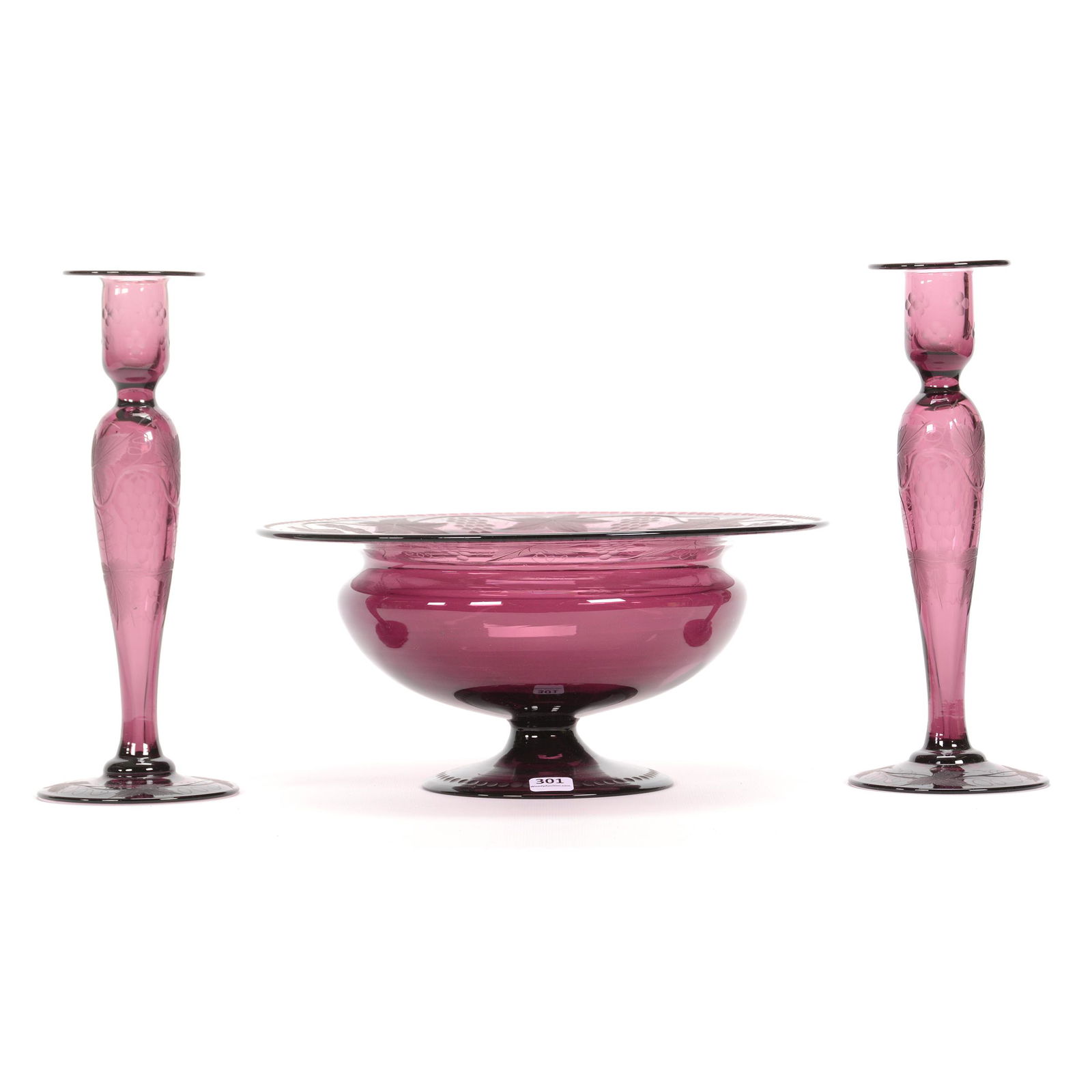 Console Set, Three Piece, by Pairpoint (1 of 3)