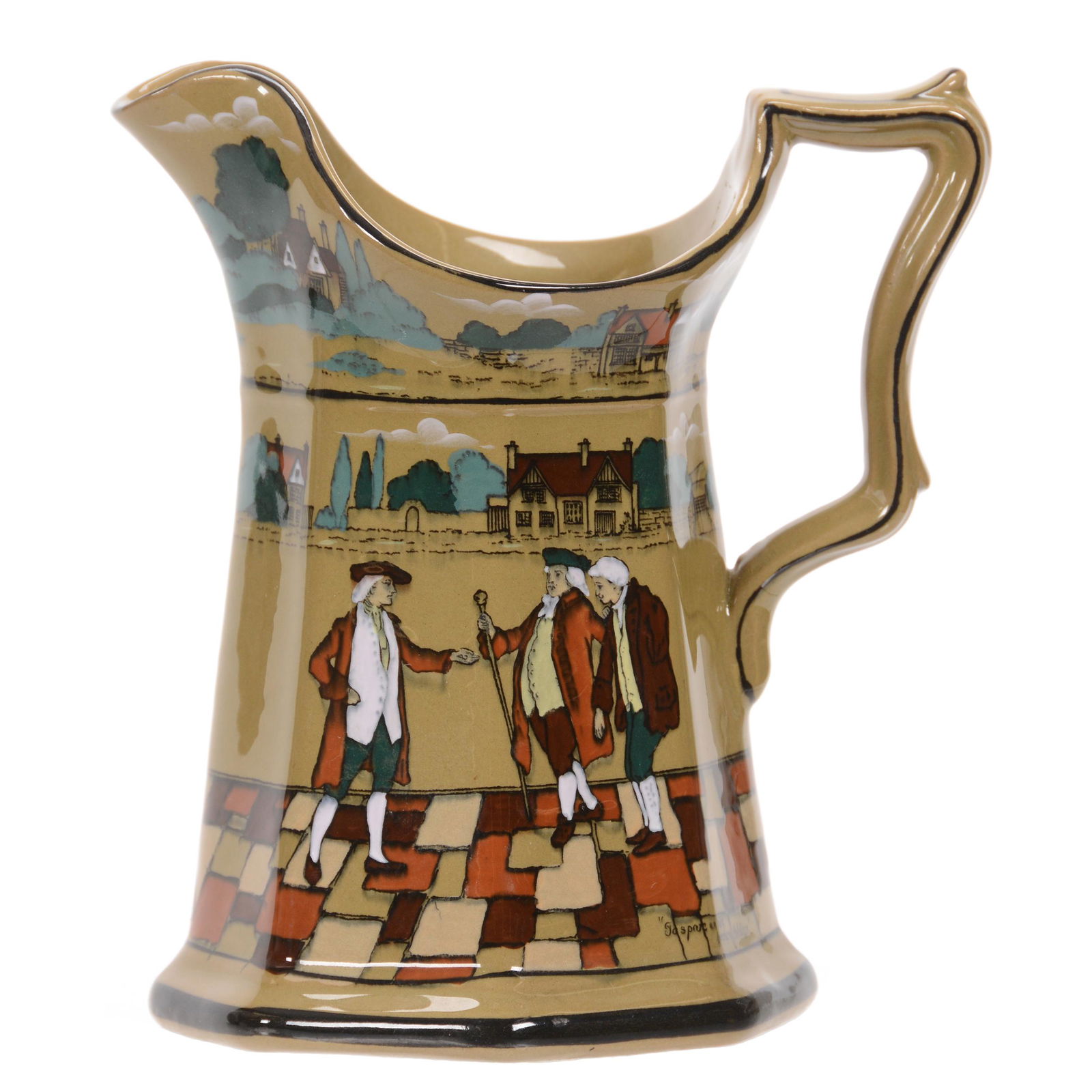 Pitcher Marked Buffalo Pottery Deldare (1 of 3)