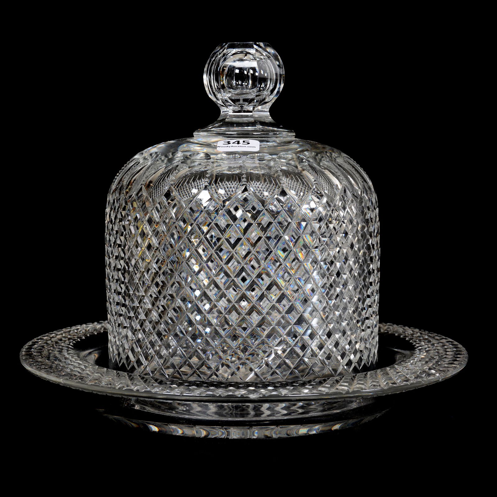 Cheese Dome, American Brilliant Cut Glass, Diamond & (1 of 3)
