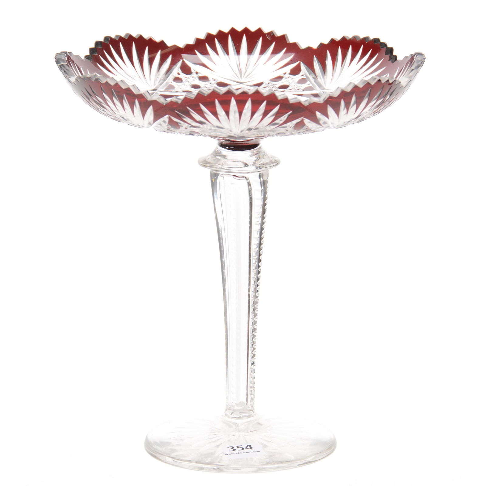 Compote, Ruby Cut to Clear (1 of 3)