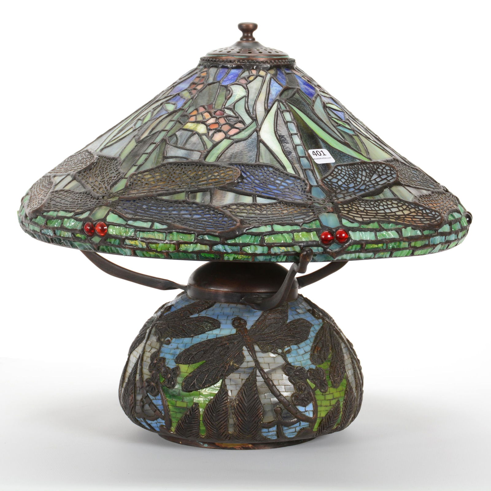 Table Lamp, Contemporary Leaded Glass (1 of 5)