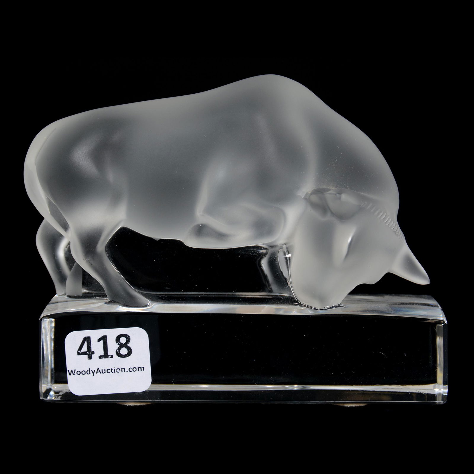 Paperweight Signed Lalique France, Bull (1 of 3)