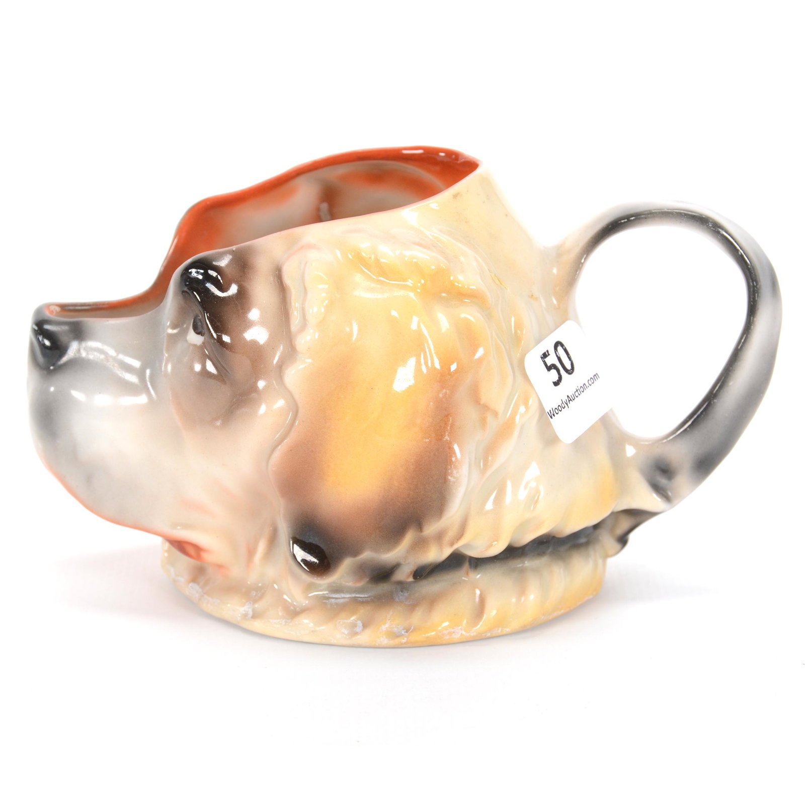Creamer, Royal Bayreuth, St. Bernard Dog: Creamer, Royal Bayreuth, St. Bernard Dog, 3.25", Unmarked, Private Estate Collection, TX