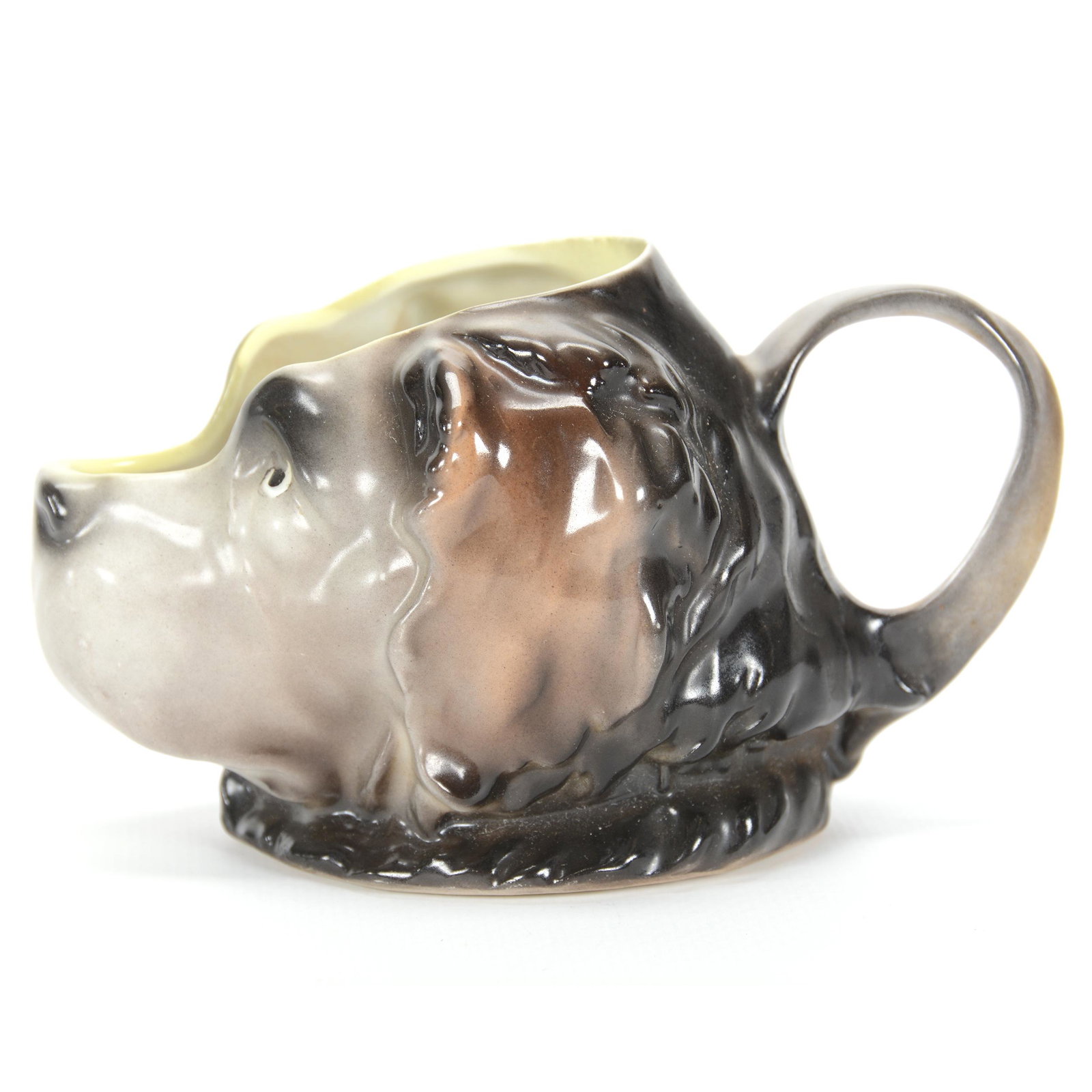 Creamer, Unmarked Royal Bayreuth: Creamer, Unmarked Royal Bayreuth, 3.25", St. Bernard Dog, Private Estate Collection, TX