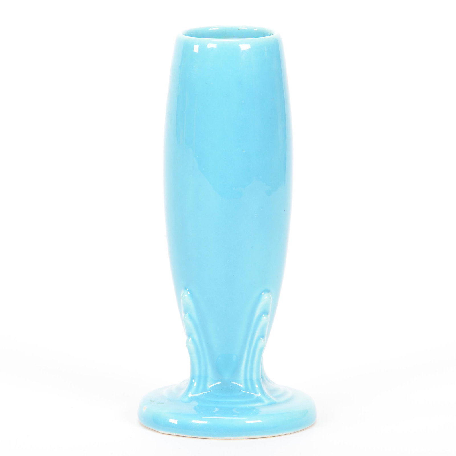 Vintage Fiestaware Vase, Turquoise: Vintage Fiestaware Vase, Turquoise, 6.375", Private Collection, KS