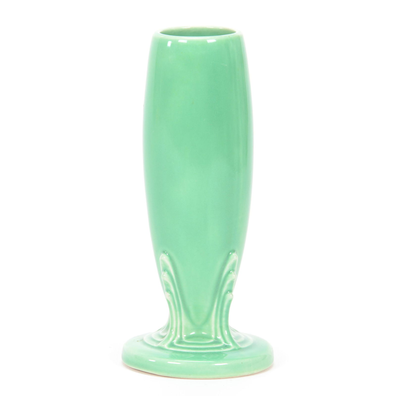 Vintage Fiestaware Vase, Green: Vintage Fiestaware Vase, Green, 6.375", Private Collection, KS
